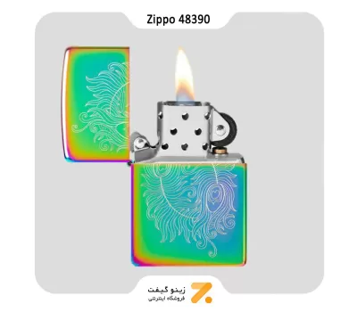فندک زیپو هفت رنگ مدل 48390 طرح پر-Zippo Lighter 48390 151 SPIRITUAL DESIGN