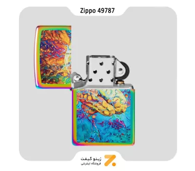 فندک زیپو هفت رنگ مدل 49787 طرح مغز-Zippo Lighter 49787 151 PSYCHEDELIC BRAIN DESIG