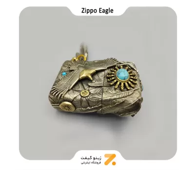 فندک زیپو کاستوم طرح عقاب و پر-​Zippo Lighter Eagle Design