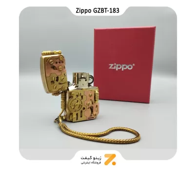 فندک زیپو کاستوم طرح چرخ دنده-​​Zippo Lighter GZBT-183