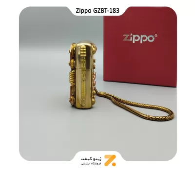 فندک زیپو کاستوم طرح چرخ دنده-​​Zippo Lighter GZBT-183