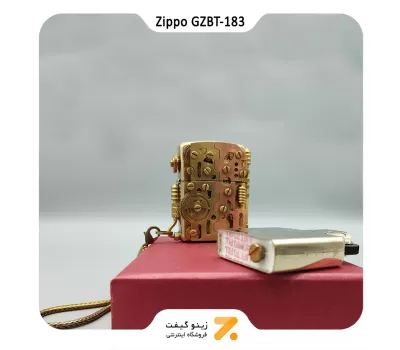 فندک زیپو کاستوم طرح چرخ دنده-​​Zippo Lighter GZBT-183