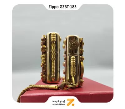 فندک زیپو کاستوم طرح چرخ دنده-​​Zippo Lighter GZBT-183