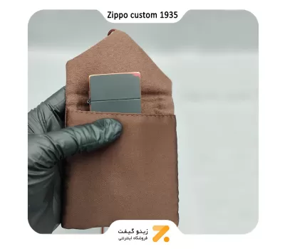 فندک زیپو کاستوم مشکی 1935.25-​​Zippo Lighter CUSTOM 1935.25