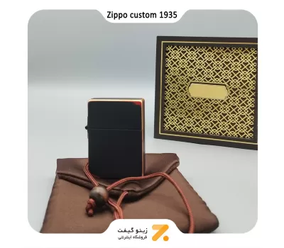 فندک زیپو کاستوم مشکی 1935.25-​​Zippo Lighter CUSTOM 1935.25