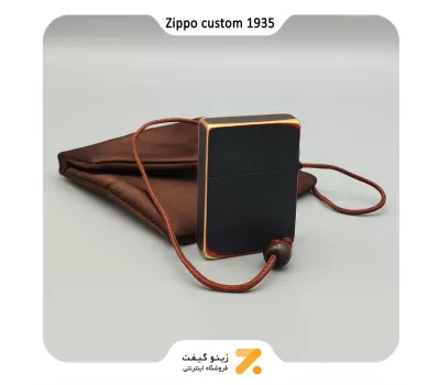 فندک زیپو کاستوم مشکی 1935.25-​​Zippo Lighter CUSTOM 1935.25