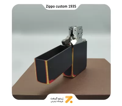 فندک زیپو کاستوم مشکی 1935.25-​​Zippo Lighter CUSTOM 1935.25