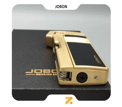 فندک گازی جوبون طلایی با شعله پیپ مدل 2202-30-​Jobon Lighter SN-LIJB-2202-30