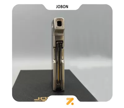 فندک گازی جوبون نقره ای با شعله پیپ مدل 2202-31-Jobon Lighter SN-LIJB-2202-31