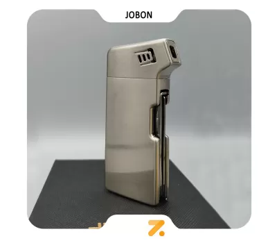 فندک گازی جوبون نقره ای با شعله پیپ مدل 2202-31-Jobon Lighter SN-LIJB-2202-31