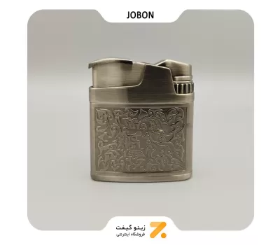 فندک گازی جوبون نقره ای مدل 2202-5-​Jobon Lighter SN-LIJB-2202-5