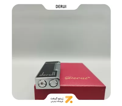 فندک گازی دروی مشکی مدل 2202-4-​Derui Lighter SN-LIDR-2202-4