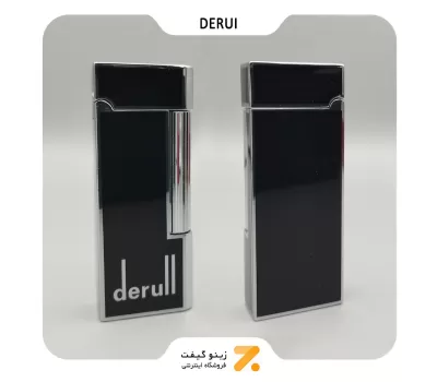 فندک گازی دروی مشکی مدل 2202-4-​Derui Lighter SN-LIDR-2202-4
