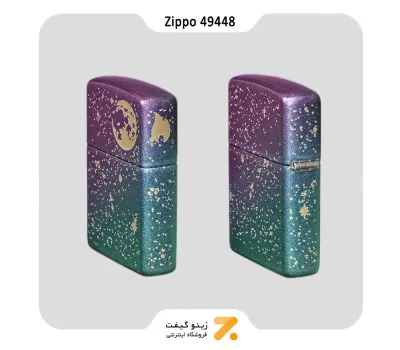 ​Zippo Lighter 49448 49146 STARRY SKY DESIGN فندک زیپو هفت رنگ مدل 49448 طرح ماه و آسمان پر ستاره