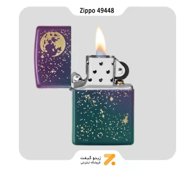 ​Zippo Lighter 49448 49146 STARRY SKY DESIGN فندک زیپو هفت رنگ مدل 49448 طرح ماه و آسمان پر ستاره