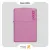 فندک زیپو صورتی طرح لوگو زیپو مدل 238 زد ال-​Zippo Lighter 238ZL PINK MATTE