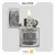 فندک بنزینی زیپو طرح برجسته لوگو جیم بیم مدل 928 جی بی-Zippo Lighter 250 JB 928-JIM BEAM EMBLEM