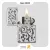 فندک بنزینی زیپو طرح نقوش گیاهی اسلیمی مدل 28530-Zippo Lighter ​28530 250 FILIGREE