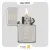 فندک بنزینی زیپو مدل 29242 طرح لوگو زیپو-Zippo Lighter 29242 250 CHIMNEY DESIGN