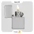 فندک بنزینی زیپو کروم مدل 250-Zippo Lighter 250-HP CHROME