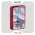 فندک زیپو قرمز مدل 49781 طرح تلفیقی پرچم امریکا و لوگو زیپو-Zippo Lighter Zippo Flag Design