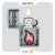 فندک زیپو طرح شعله مدل 49576-Zippo Lighter 49576 207 ZIPPO FLAME DESIGN