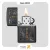 فندک بنزینی زیپو مشکی طرح گل و لوگو زیپو مدل 49535-Zippo Lighter 49535 218 ZIPPO DESIGN