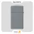 فندک زیپو اسلیم طوسی مدل 49527 زد ال-​Zippo Lighter 49527ZL Slim Flat Grey Matte