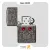 فندک زیپو بلک آیس طرح جمجمه مدل 49300-​Zippo Lighter 49300 Crystall Skull Design