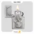 فندک زیپو طرح برجسته جمجمه مدل 29818-​Zippo Lighter 29818 200 SKULL WITH BRAIN SURPRIS