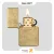 فندک زیپو طلایی مدل 49477-​Zippo Lighter 49477 Requllar Tombled Brass