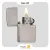 فندک زیپو مدل 200-Zippo Lighter 200-BRUSH FINISH CHROME-720060180