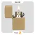 فندک زیپو طلایی مدل 168-Zippo Lighter 168 Armor Brushed Brass