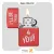 فندک زیپو قرمز مدل سی آی 412232 طرح تایپوگرافی-​Zippo Lighter 233 CI412232 I'LL BE THERE DESIGN