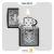 فندک زیپو مدل 48122 پلاک برجسته طرح تلفیقی لنگر و جمجمه-​Zippo Lighter 48122 Skull Anchor Emblem Design