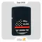 Zippo Lighter 29553 218 FLAG RED LINE DESIGN فندک بنزینی زیپو پرچم سفید مشکی آمریکا مدل 29553