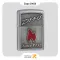 Zippo Lighter 29650 207 ZIPPO AND FLAME فندک بنزینی زیپو پلاک برجسته مدل 29650