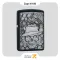 Zippo Lighter ​49183 -218 GAMBLING SKULL فندک بنزینی زیپو طرح جمجمه اسکلت مدل 49183