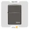 فندک بنزینی زیپو بلک آیس طرح لوگو زیپو مدل 150 زد ال-Zippo Lighter 150ZL Black Ice Zippo-Laser