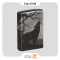 فندک بنزینی زیپو دودی طرح گرگ مدل 49188-​Zippo Lighter ​49188 150 WOLVES DESIGN