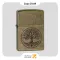 فندک بنزینی زیپو طرح درخت زندگی مدل 29149-Zippo Lighter 29149 Tree Of Life Antique Brass