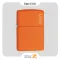 فندک بنزینی زیپو نارنجی طرح لوگو زیپو مدل 231 زد ال-Zippo Lighter 231ZL ORANGE MATTE Zippo Logo