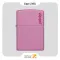 فندک زیپو صورتی طرح لوگو زیپو مدل 238 زد ال-​Zippo Lighter 238ZL PINK MATTE