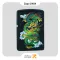 ​Zippo Lighter 29839 218 DRAGON فندک بنزینی زیپو مشکی طرح اژدها سبز مدل 29839