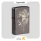 فندک زیپو بلک آیس طرح شیر مدل 49433-​Zippo Lighter 49433 150 Fierce Lion Design