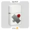 فندک زیپو سفید طرح سنگ زیپو مدل 48137-Zippo Lighter ​48137 214 STUPID ART FLINT DISPENSE