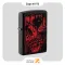 فندک زیپو مشکی مدل 49775 طرح جمجمه قرمز-Zippo Lighter 49775 218 RED SKULL DESIGN