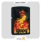 فندک زیپو مشکی مدل سی آی 412316 طرح آتش و لوگو زیپو-Zippo Lighter 218 CI412316 ZIPPO AND FIRE DESIGN