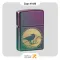 فندک زیپو هفت رنگ مدل 49186 طرح کلاغ سیاه-​Zippo Lighter 49186 49146 RAVEN DESIGN