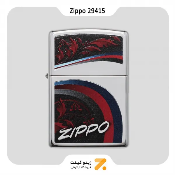 Zippo Lighter 29415 250 SATIN & CHROME فندک بنزینی زیپو های پلیش مدل